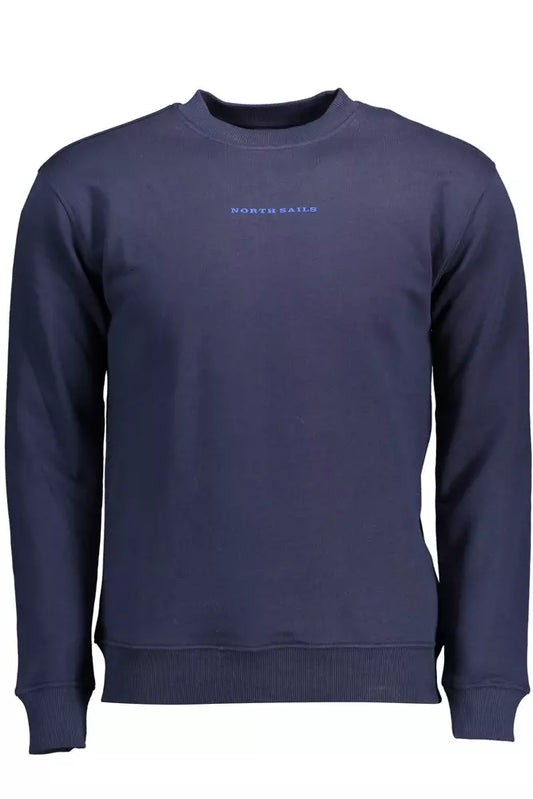 Blue Cotton Men Sweater