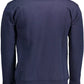 Blue Cotton Men Sweater
