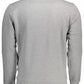 Gray Cotton Men Sweater