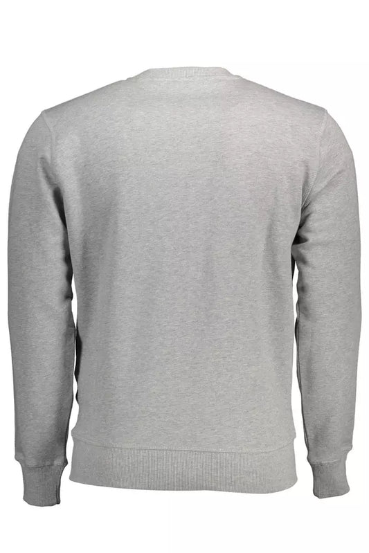 Gray Cotton Men Sweater