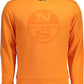 Orange Cotton Men Sweater