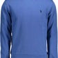 Blue Cotton Men Sweater