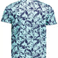 Light Blue Cotton Men Polo Shirt