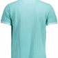 Green Cotton Men Polo Shirt
