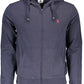 Blue Cotton Men Sweater