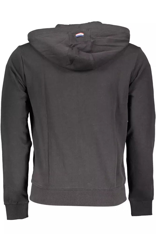 Black Cotton Men Sweater