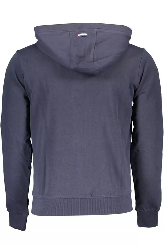 Blue Cotton Men Sweater