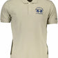 Green Cotton Men Polo Shirt