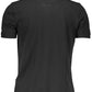 Black Cotton Men Polo Shirt