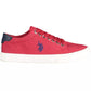Red Cotton Men Sneaker