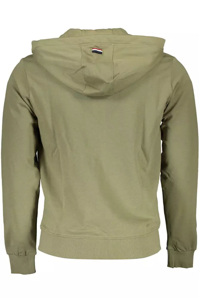 Green Cotton Men Sweater