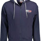 Blue Cotton Men Sweater
