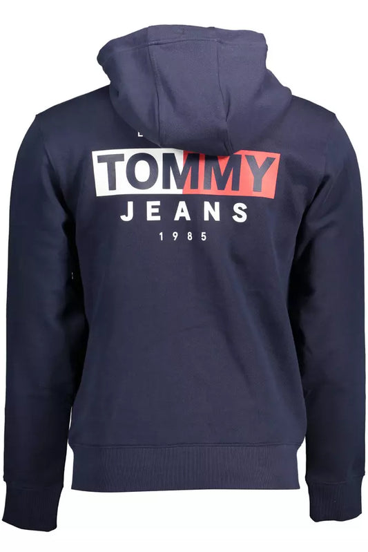 Blue Cotton Men Sweater