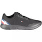 Black Polyester Men Sneaker