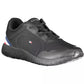 Black Polyester Men Sneaker