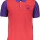 Red Cotton Men Polo Shirt