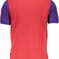Red Cotton Men Polo Shirt
