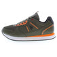 Green Polyester Men Sneaker