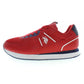 Red Polyester Men Sneaker