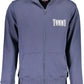 Blue Cotton Men Sweater