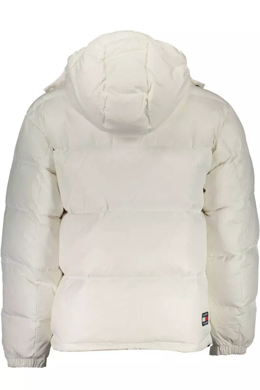 White Polyester Men Jacket