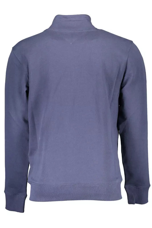 Blue Cotton Men Sweater