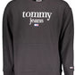 Black Cotton Men Sweater