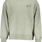 Green Cotton Men Sweater