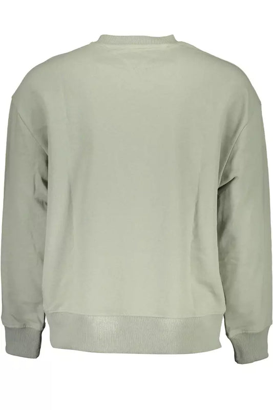 Green Cotton Men Sweater