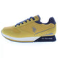 Yellow Polyester Men Sneaker