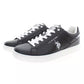 Black Polyester Mens Sneaker