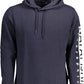 Blue Cotton Men Sweater