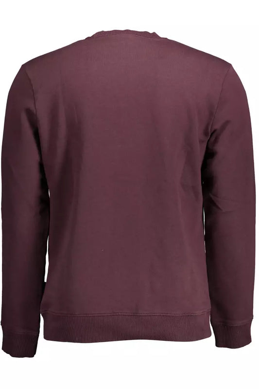 Purple Cotton Men Sweater