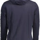 Blue Cotton Men Sweater