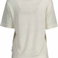 White Linen Women Top