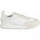 White Polyester Men Sneaker