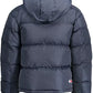 Blue Polyester Men Jacket