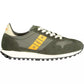 Green Polyester Men Sneaker