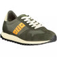 Green Polyester Men Sneaker