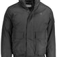 Black Polyester Men Jacket