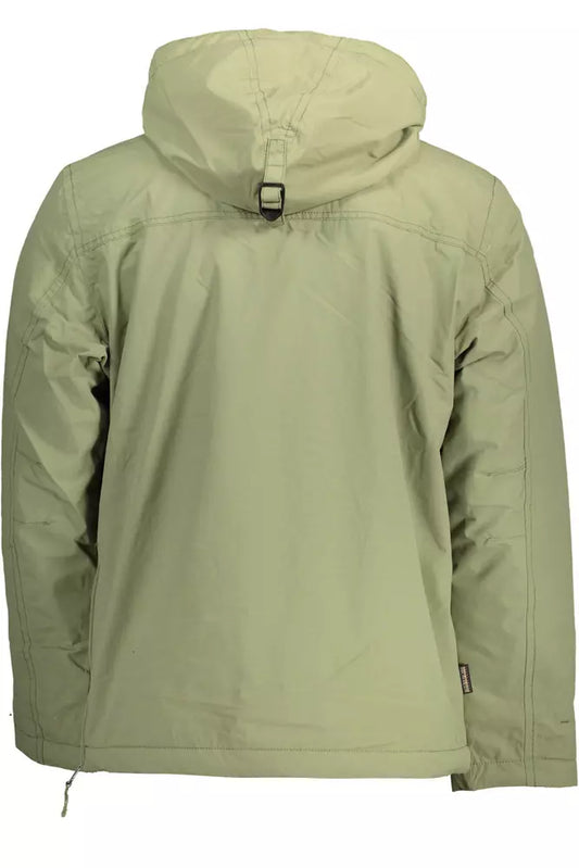 Green Polyamide Men Jacket