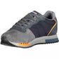 Blue Leather Men Sneaker