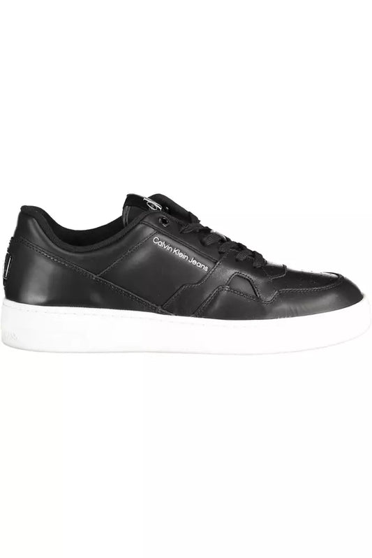 Black Leather Men Sneaker