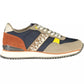 Blue Polyester Men Sneaker