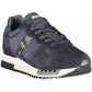Blue Leather Men Sneaker