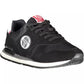 Black Polyester Men Sneaker