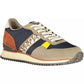 Blue Polyester Men Sneaker