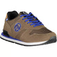 Brown Polyester Men Sneaker
