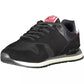 Black Polyester Men Sneaker