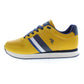 Yellow Polyester Men Sneaker